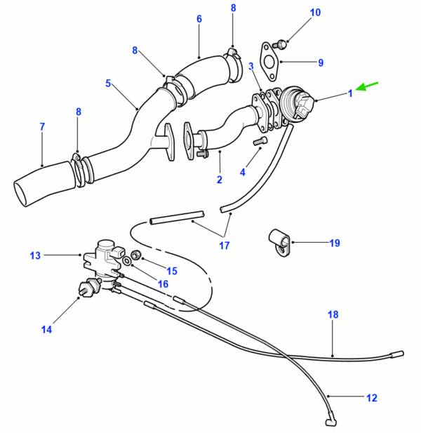 EGR szelep készlet 300tdi - Image 3