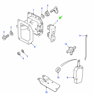 ajtózár fogadó ütköző jobb és csomagtér ajtó